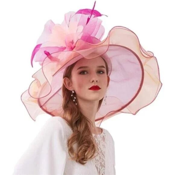 Accessories - Women Hat Flower Can Be Used As a Headwear 02